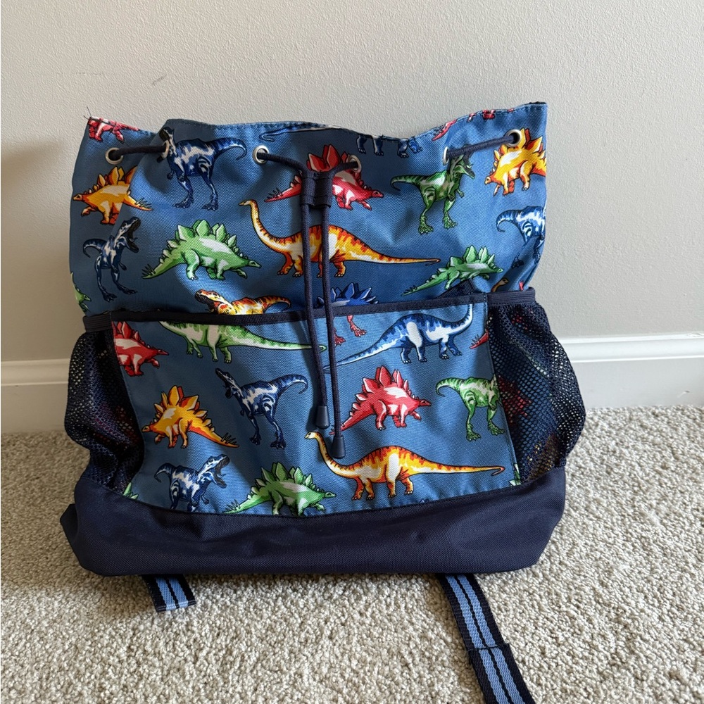 Pottery Barn Kids Dinosaur Backpack - Blue and Multicolor